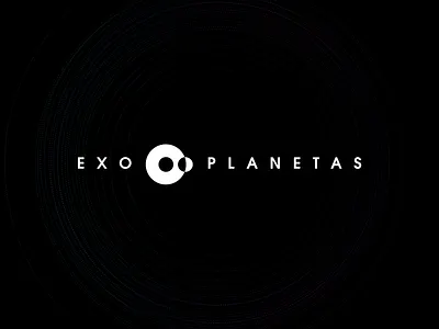 Exoplanetas brand branding dark design future galaxy logo planets space