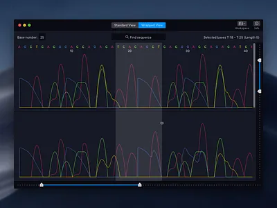 Chromatogram Viewer for Mac app chromatogram dark desktop graph mac mac os