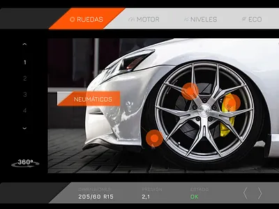 DailyUI #034 - Car interface 034 black car car interface car ui daily ui dailyui dailyui 034 dark interface orange technology