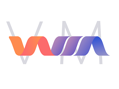 gradient waves able gradient letters lila m milkovone mindee v