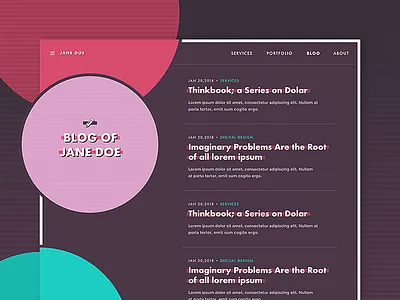 Blog Index article blog layout ui vapor