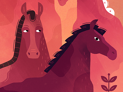 Dreaming of freedom character color freedom gartman horse illustration nature texture