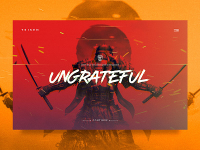 Ungrateful concept japan promo ronin samurai screen shogun tsisen ui ungrateful web