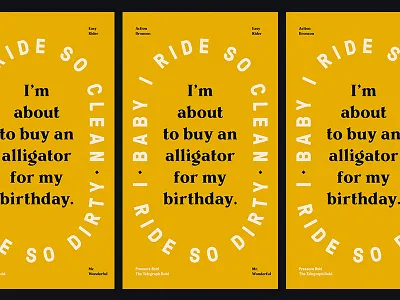 TypoStories - vol 6 action bronson alligator birthday fonts instagram letters rap story type typography