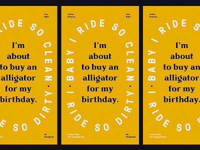 TypoStories - vol 6 action bronson alligator birthday fonts instagram letters rap story type typography