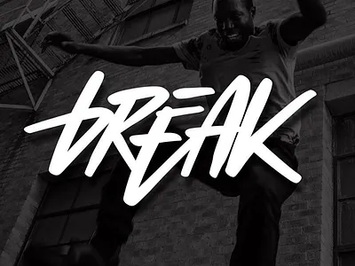 Lettering "Break" art break calligraphic design designer graffiti jeffartcolor letter lettering minsk vector