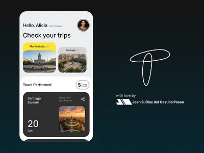 TripTales graphic design ui