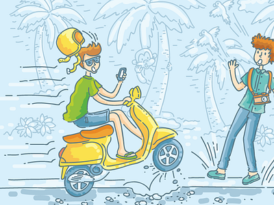Set of travel insurance illustrations cartoon character cute drawing illustration illustrator insurance line people travel travelling vector
