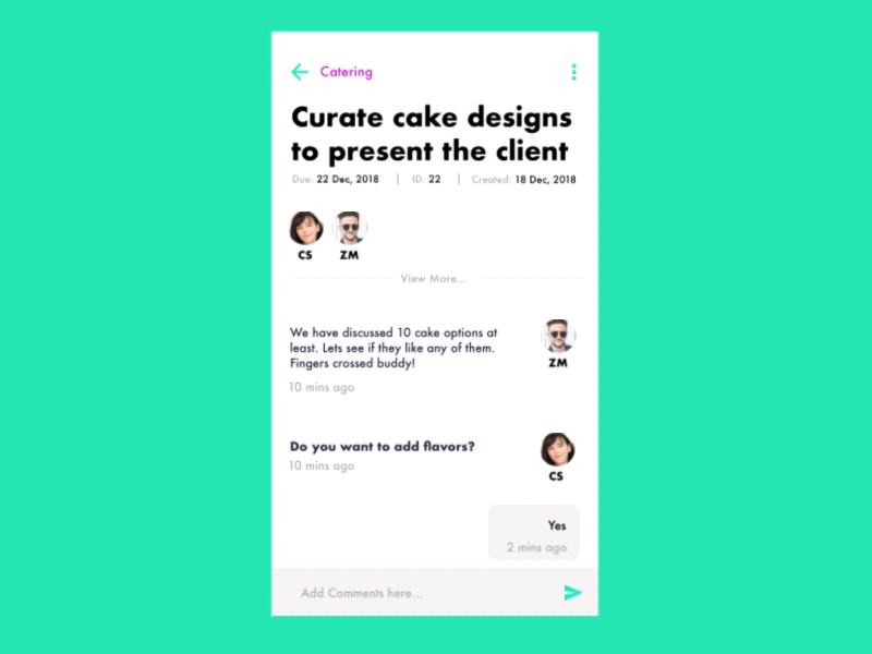Task Detail Interaction app design event interaction iphone management project task ui ux