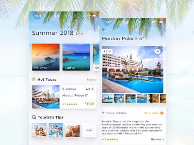 Trip App - Concept app application clean concept dailyui design flat hotel hotels hottour ios minimal mobile simple sketch trip ui ux vacation