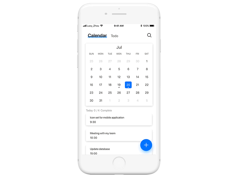 Calendar animation calendar illustration todo list