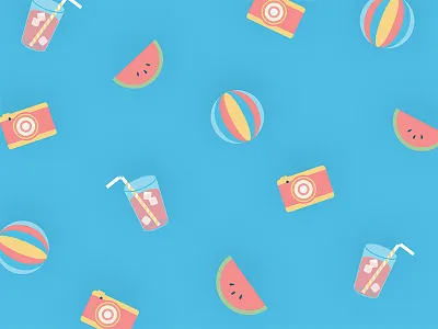 ShootProof Summer Sale Icons ad camera drink icon illustration sale summer watermelon