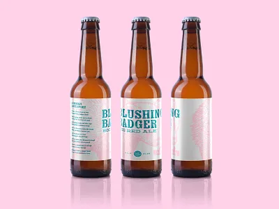 Gnarly Farley – Blushing Badger beer design label