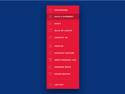 Navigation — Shipping Dashboard bootstrap dashboard navigation ui design web design