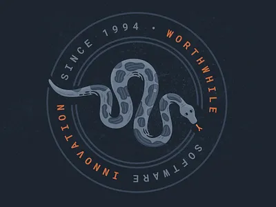 Worthwhile: Python & Software Innovation affinity designer badge illustration software vector worthwhile