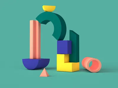 Shop Class Event Series Creative animation blocks c4d shapes