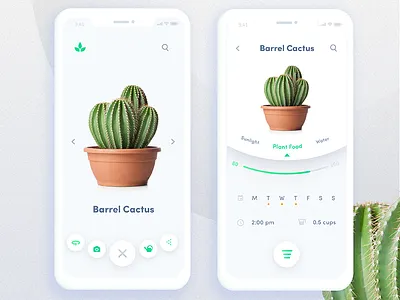 Automated Hack #12 - Automated Plant App app automated automation cactus challenge daily gradient menu mobile plant ui ux