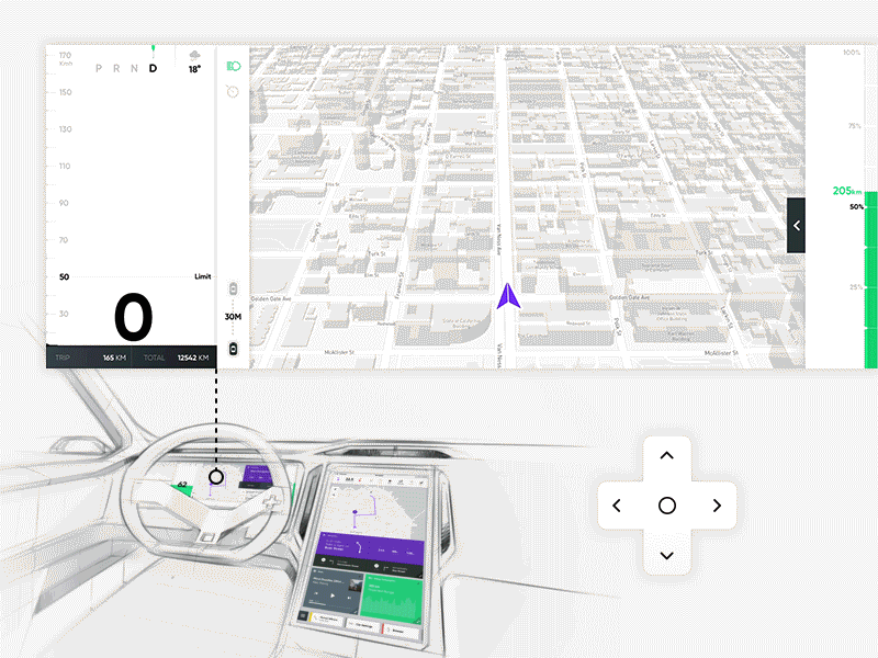 QT Digital Cockpit car cockpit dashboard digital cockpit infotainment interface ui user experience user interface ux virtual cockpit