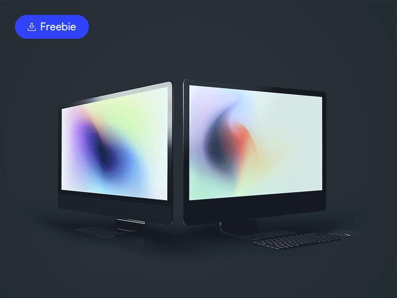 Freebie: Minimal iMac Pro Mockup dark free download freebie imac imac pro minimal mock up mockup mockup template mockups photoshop psd mockup