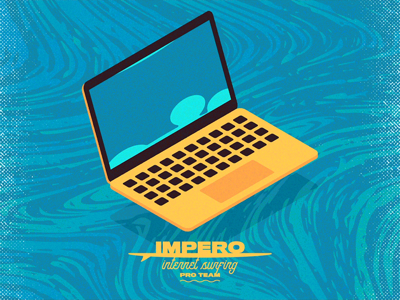 Go with the flow 80s bubbles glitch gooey impero laptop liquid surf surfing