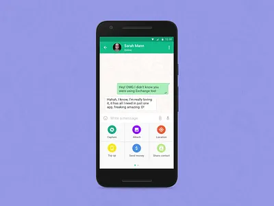 Exchange Messenger android app design ios messenger ui ux