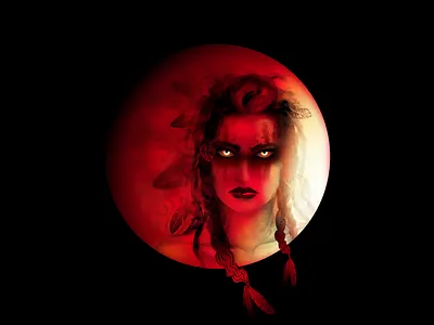 Bloodmoon Tribe bloodmoon painting portrait tribe vector