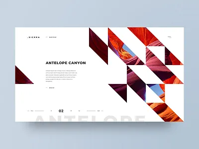 Sierra adobe xd clean design grid layout minimal travel ui ux web web design white