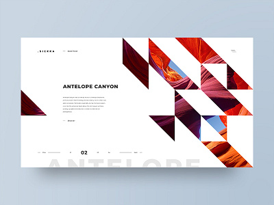 Sierra adobe xd clean design grid layout minimal travel ui ux web web design white