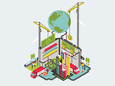 Inc Magazine 2d adobe art character creative digital editorial illustration isometric magazine vector