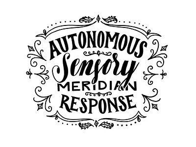 ASMR asmr black black and white embellishments illustration lettering practice script sketch type