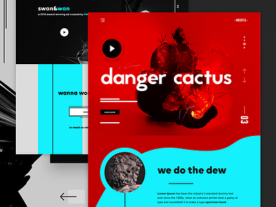 NOSKTLS - Digital Agency landing page concept creative agency digital agency landing page minimal production agency ui ui design video production web design website design