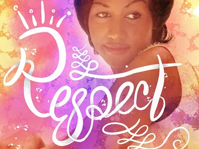 The Queen illustration lettering procreate