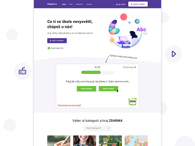 Online education platform for students children education game kids learn online platform startup student ui ux website