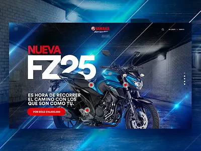 Concept UI - Yamaha motorbike colors design light motorbike photoshop ui ux