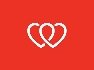 Twine Dating App Logo app dating hearts icon identity logo