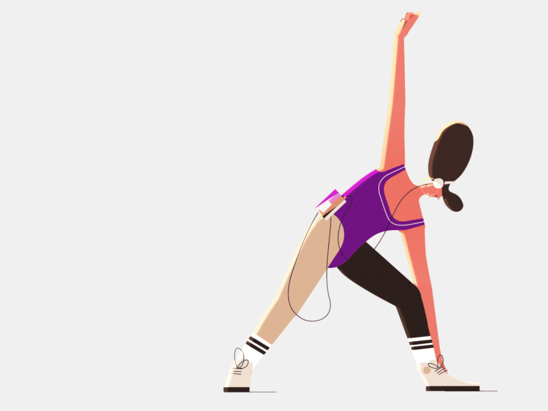 Morning Yoga 2d 2danimation animation animationsmashdown character exercise yoga
