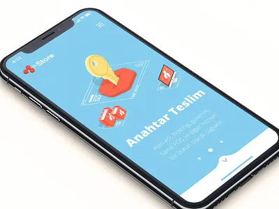 6nStore e-commerce platform app design flat icon logo red ui