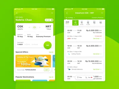 Flight Exploration #4 apps exploration flight mobile apps tokopedia ui user experience user interface ux