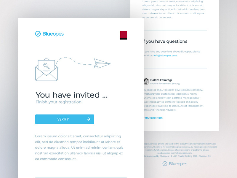 Example of Blueopes Mail Templates