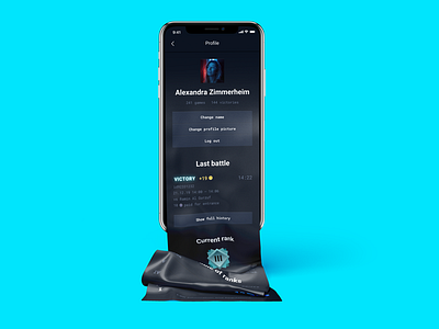 TR — profile battle dark mockup profile ranks sketch ui user ux victory