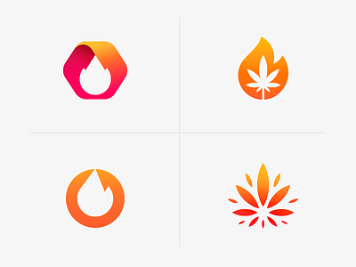 Fireworks brand mark proposals aiste brand design brand agency branding branding agency colorful marijuana design gradient gradient logo design icon iconic design studio illustration logo logo mark minimal negative space orange red purple fire startup startup logo design tieatie tieatie branding cannabis use of gradients