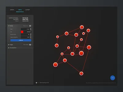 Network Analysis Tool - Data dark data analysis ui ux
