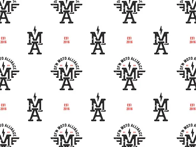 DFW Moto Alliance Logo alliance bike concept design dfw follow me lightning moto motorcycle red vroom wings