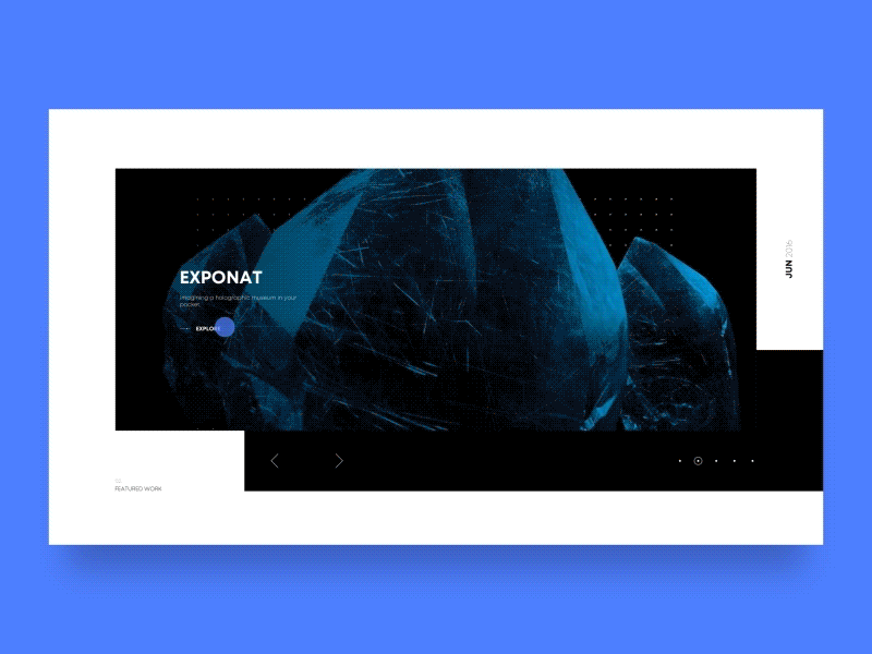 Portfolio - case study page animation creative design grid layout load motion page scroll ui ux web