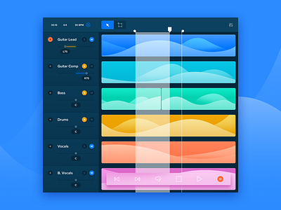 Just Record app fun gradient map music