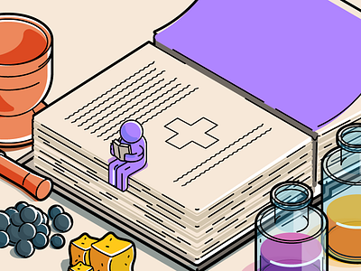 Heidelberg - Pharmacy Museum alchemy flat graphic design hedelberg illustration ingredients potion recipe souvenir