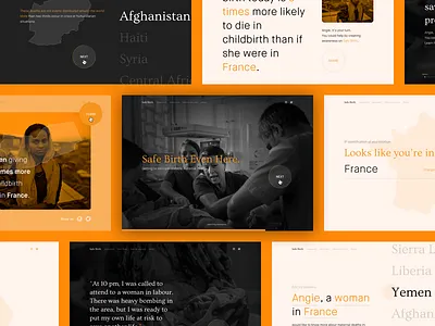 Safe Birth 🤰🏻· UNFPA Website birth campaign design humanitarian identity maternity ong ui ux webdesign website
