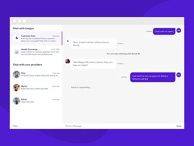 Chat UI chat design ui