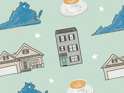 home dc home house illustration state virginnia washington dc