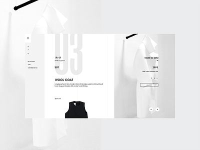 SS17 Product clean ecommerce fashion landing page minimal product page ui ux web web design